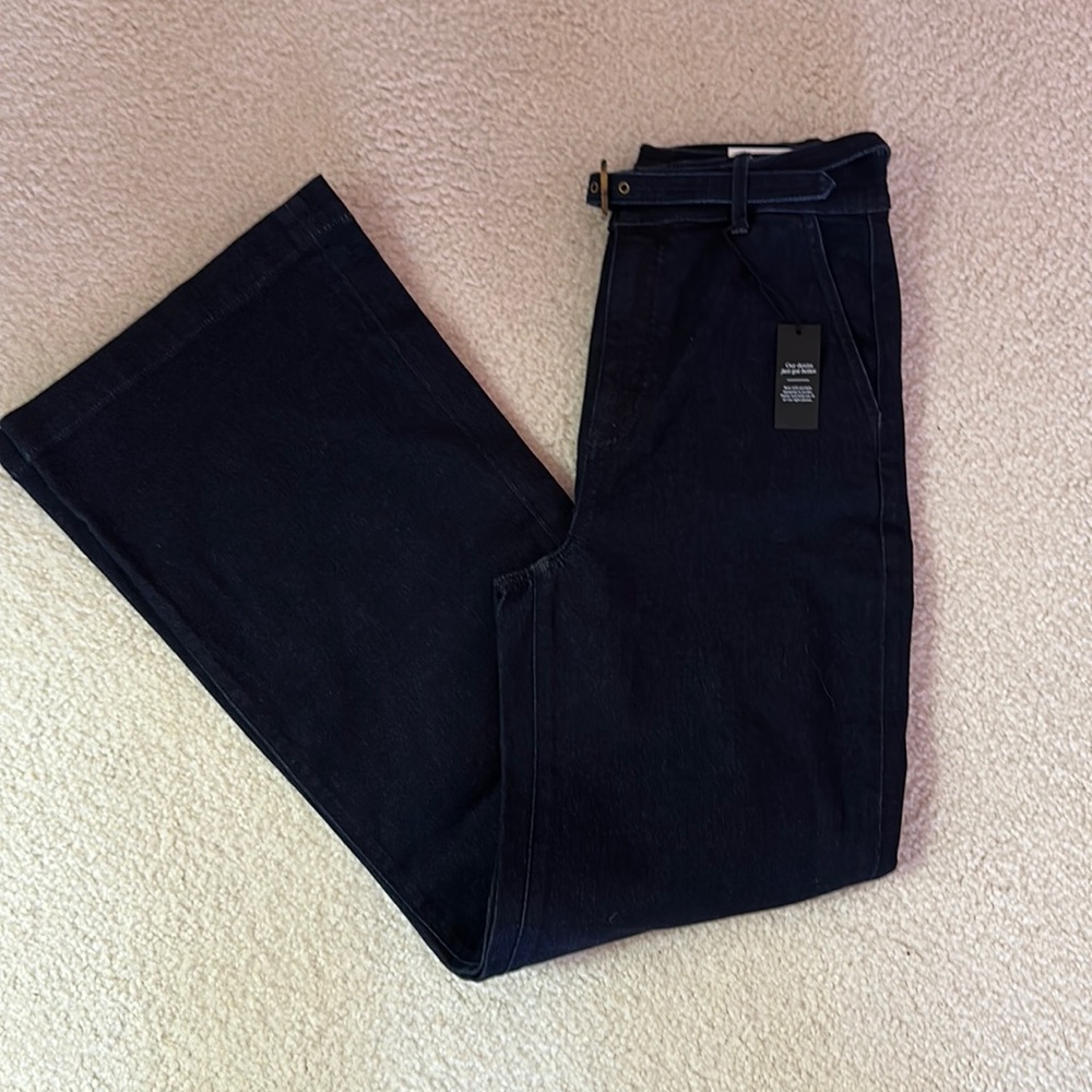 Ann Taylor Belted Trouser Jeans